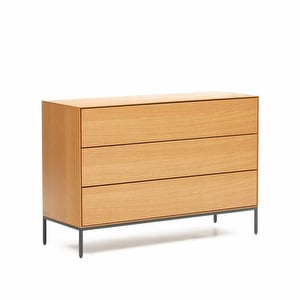 Vedrana Chest Of Drawers, Oak/Black, 110 x 75 cm