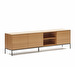 Vedrana TV Stand, Oak/Black, 195 x 55 cm