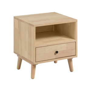 Wari Bedside Table, Rubber Wood, 50 x 54 cm