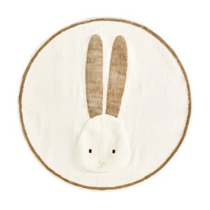 Yanil-matto, beige/valkoinen, ⌀ 100 cm