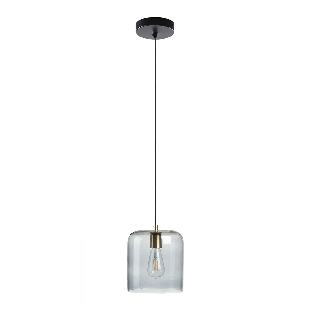 Kave Home Yanna-riippuvalaisin sävytetty lasi, ø 20 cm