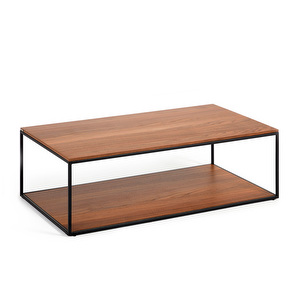 Yoana Coffee Table, Walnut/Black, 110 x 60 cm