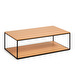 Yoana Coffee Table, Oak/Black, 110 x 60 cm