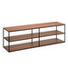 Yoana TV Stand, Walnut/Black, 160 x 40 cm