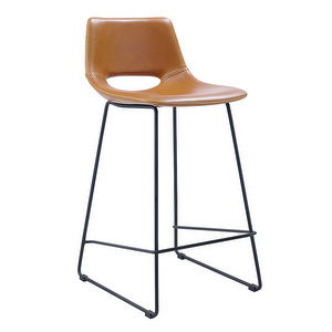 Zahara-baarituoli, ruskea keinonahka, K 65 cm Zahara-baarituoli, ruskea keinonahka, K 65 cm