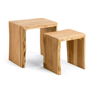 Zuleika Side Table Set, Acacia, 2 pcs