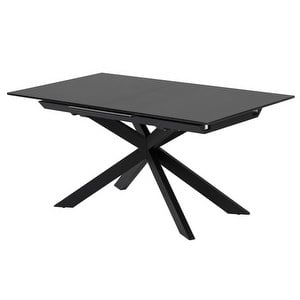 Atminda Extendable Dining Table, Black, 90 x 160/210 cm