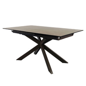 Atminda Extendable Dining Table, Brown/Black, 90 x 160/210 cm