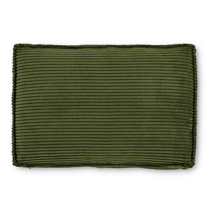 Blok Cushion, Green Corduroy, 40 x 60 cm