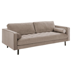 Debra Sofa, Beige, W 222 cm