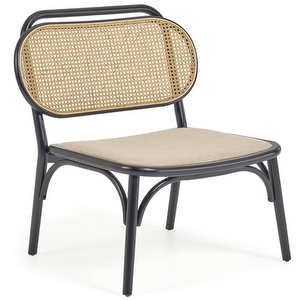 Doriane Armchair, Black/Elm