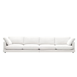 Gala Sofa, White, W 390 cm