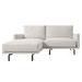 Galene Chaise Sofa, Beige, W 214 cm