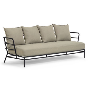 Mareluz-sohva, beige/musta, L 197 cm