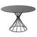 Niut Dining Table, Black/Glass, ∅ 120 cm