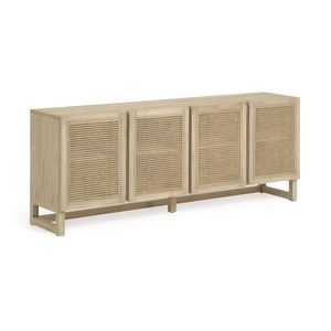 Rexit Sideboard, Mindi Wood / Rattan, 180 x 70 cm