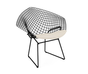 Bertoia Diamond -tuoli, musta/Cement