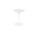 Tulppaani-sivupöytä, valkoinen/valkoinen laminaatti, ⌀ 51 cm