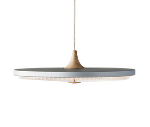 Soleil Pendant Lamp, Silver Cloud / Light Oak, ø 35 cm, Dimmable