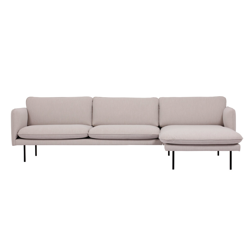 Vepsäläinen Levon Chaise Sofa Fabric Soul 387 Natural, Right