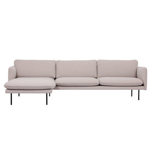 Levon Chaise Sofa, Fabric Soul 387 Natural, Left