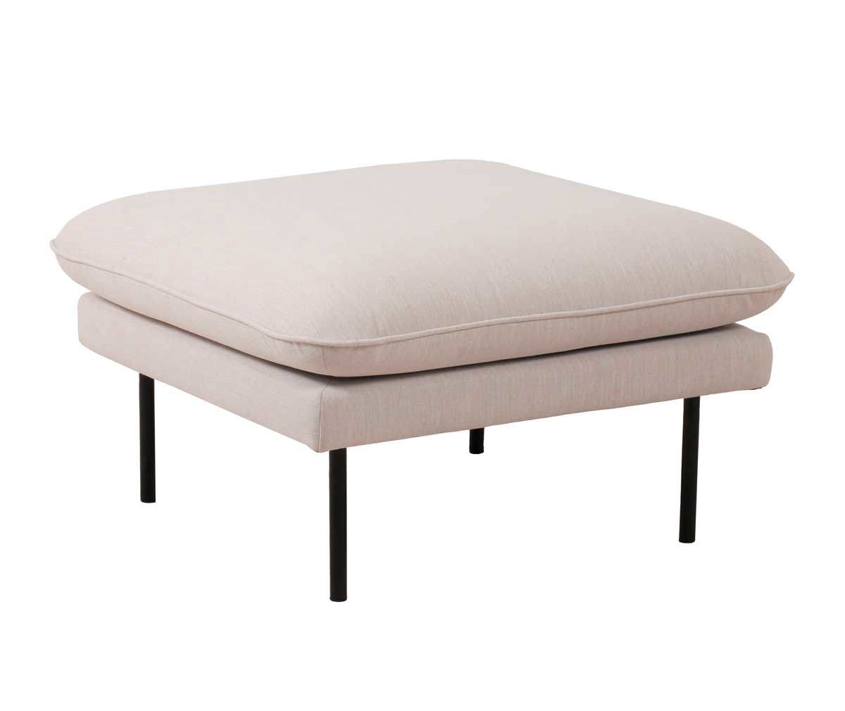 Vepsäläinen Levon Ottoman Fabric Soul 387 Natural, 78 x 78 cm