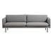 Levon Sofa, Fabric Soul 381 Grey, W 220 cm
