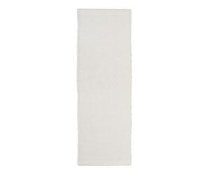 Asko-käytävämatto, white, 80 x 250 cm