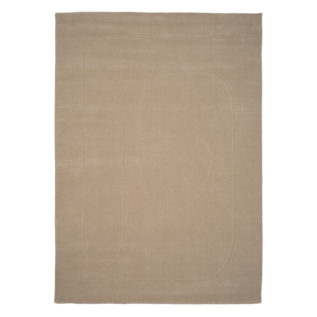 Linie Design Cursive Expanse -matto beige, 140 x 200 cm