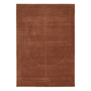 Lineal Poem -matto, amber, 170 x 240 cm