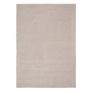 Lineal Poem -matto, beige, 170 x 240 cm