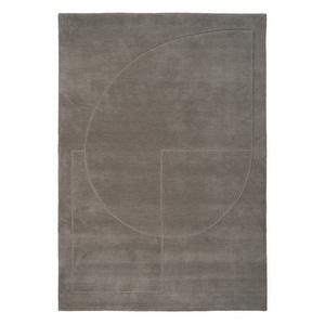 Lineal Poem -matto, grey, 170 x 240 cm