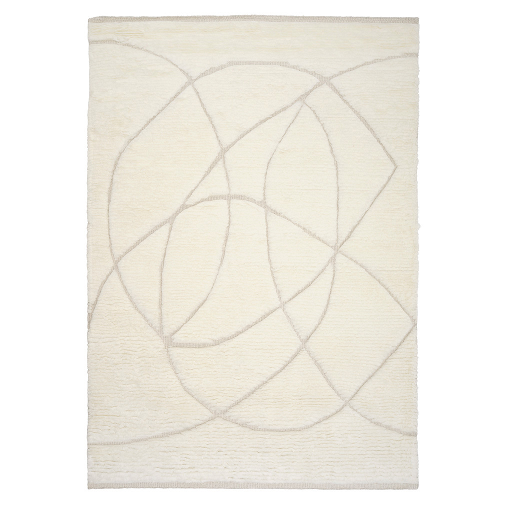 Linie Design Lineal Sweep -matto white, 170 x 240 cm