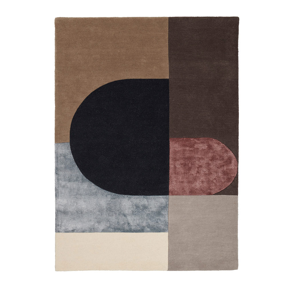 Linie Design Vilja-matto bordeaux, 250 x 350 cm