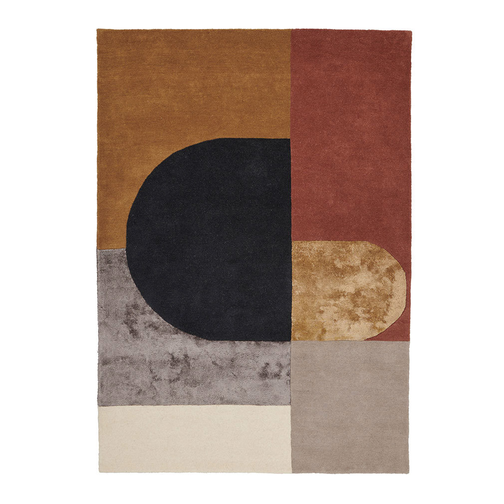 Linie Design Vilja-matto mustard, 250 x 350 cm