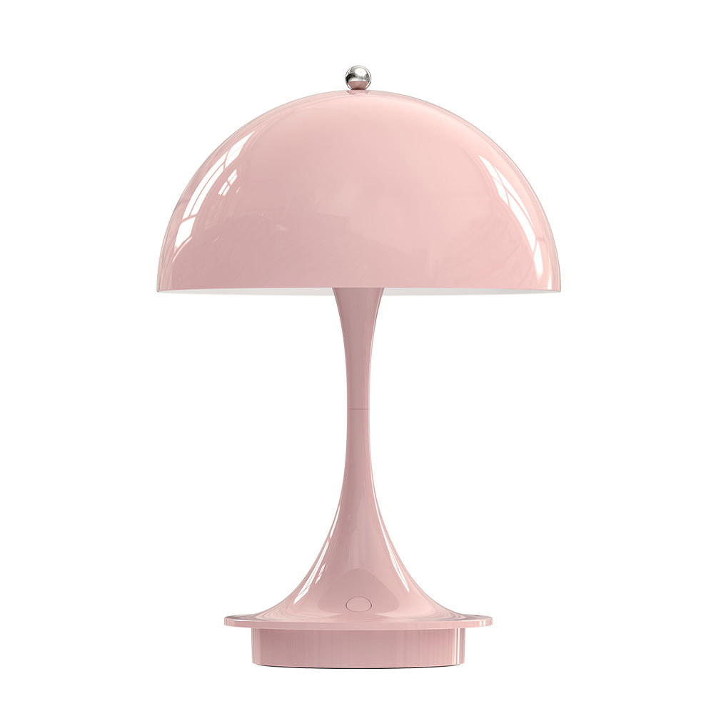 Louis Poulsen Panthella 160 Portable -pöytävalaisin vaalea roosa, ø 16 cm