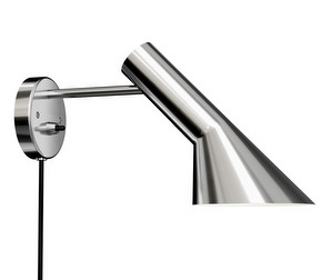 AJ Wall Lamp, Polished Stainless Steel