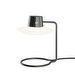 AJ Oxford Table Lamp, Opal Glass, H 28 cm