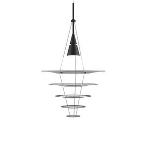 Enigma 545 Pendant Lamp, Black, ⌀ 54 cm