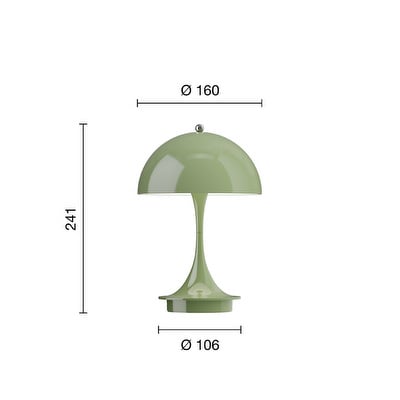 Panthella 160 Portable V3 -pöytävalaisin