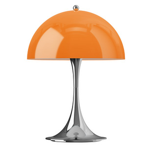 Panthella 250 Portable -pöytävalaisin, Original Opal Orange / kromi, ladattava