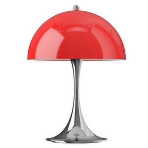 Panthella 250 Portable -pöytävalaisin, Original Opal Red / kromi, ladattava