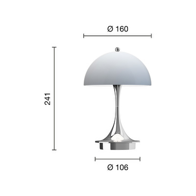 Panthella 160 Portable V3 -pöytävalaisin