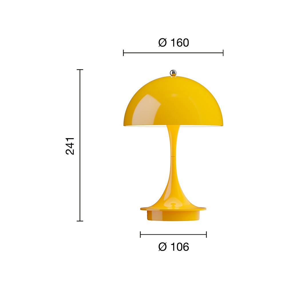 Panthella 160 Portable V3 -pöytävalaisin