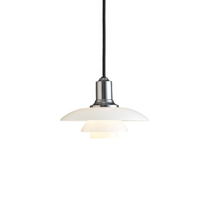 PH 2/1 Pendant Lamp, Chrome, ⌀ 20 cm