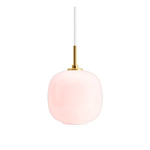 VL45 Radiohus -riippuvalaisin, Pale Rose / messinki, ⌀ 17,5 cm