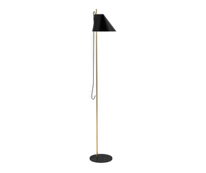 Yuh Floor Lamp, Black/Brass