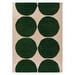 Isot Kivet -matto, vihreä, 250 x 350 cm