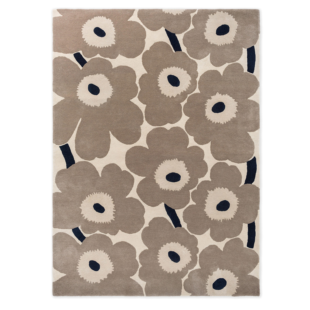Marimekko Unikko-matto, greige | Vepsäläinen Marimekko Unikko-matto, greige | Vepsäläinen