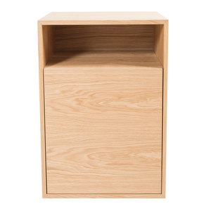 Cube Bedside Table, Oak